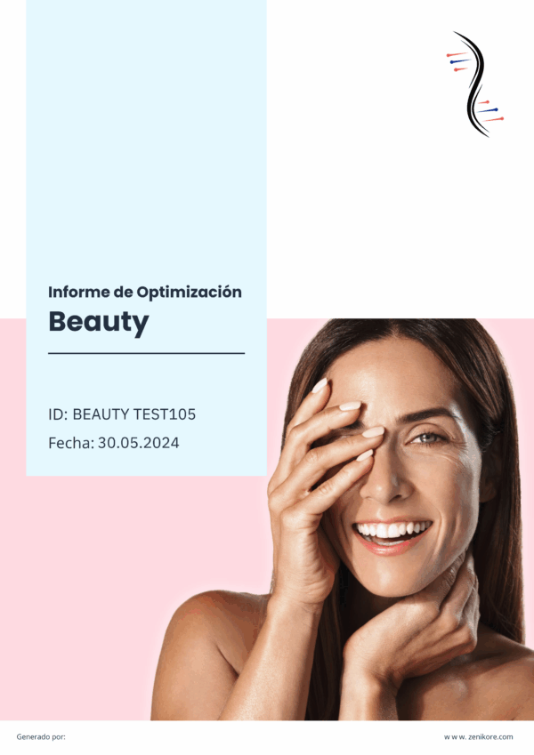 Beauty_Demo_ES Informe de optimización epigénetico - Beauty (+ IVA)